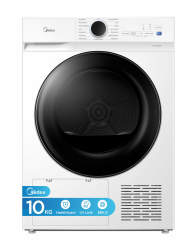 Midea Wärmepumpentrockner V3 series, 10 kg, Energieklasse D mit Wärmepumpentechnologie, UV-Licht für hygienische Reinheit, Knitterschutz, LED-Display, Startzeitvorwahl,Schnelltrocknen,MDV3EH100D,Weiß Angebot bei HelloDeals