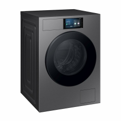 Samsung WF90F09C4SU2 Bespoke AI Waschmaschine, 9 kg, EEK: A (-55%), 7 Zoll Touch-Display, SmartThings Energy Mode, AI Home & AI Wash, Ecobubble, SuperSpeed 39 Min. Waschprogramm, Dark Steel Angebot bei HelloDeals