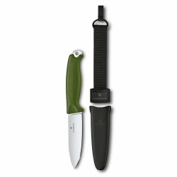 Victorinox Taschenmesser Venture, 5 Funktionen, Swiss Made, Feststehendes Outdoor Messer inkl. 10,5 cm Klinge und Sechskantloch, Full Tang Olive Angebot bei HelloDeals