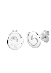 Elli Ohrringe Damen Spirale im Geo Look in 925 Sterling Silber Angebot bei HelloDeals