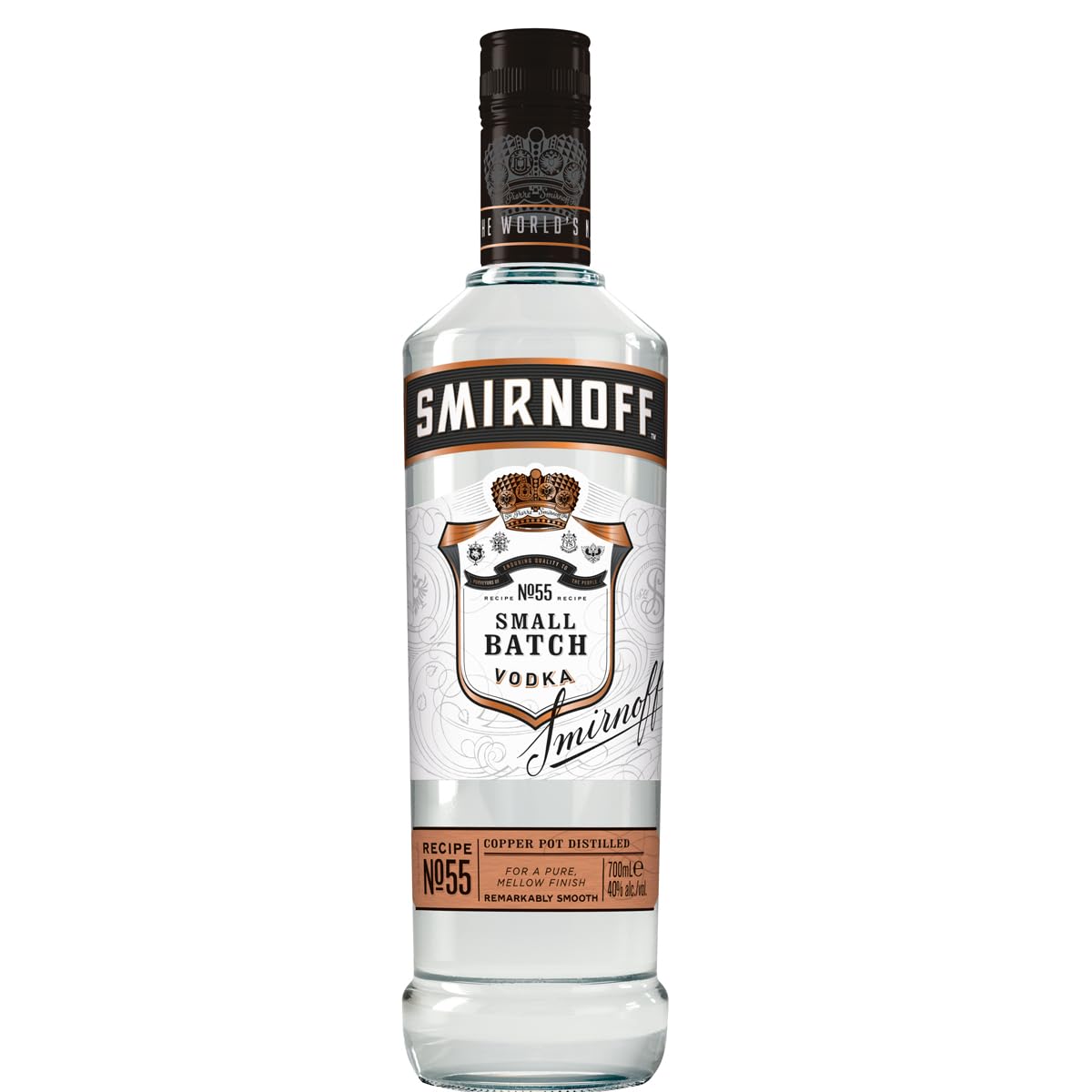 Smirnoff Black No. 55 Small Batch Premium Vodka (1 x 0.7 l) Angebot bei HelloDeals