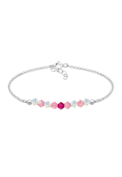 Elli Armband Kinder Beads Rosa mit Kristallen in 925 Sterling Silber Angebot bei HelloDeals