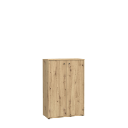 FORTE TEMPRA 2 Kommode mit 2 Türen, Holzwerkstoff, Artisan Eiche Dekor, (B x H x T) 73,7 x 111,1 x 34,8 cm Angebot bei HelloDeals
