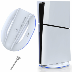 FASTSNAIL Standfuß für PS5 Slim Konsole, Ständer kompatibel mit Playstation5 Slim Digital/Disc Edition，Zubehör für PS5 Slim Ohne RGB Angebot bei HelloDeals