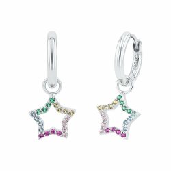 Prinzessin Lillifee Mädchen Kinder Ohrringe Ohrhänger Silber, Kommt in Schmuck Geschenk Box STERN Angebot bei HelloDeals