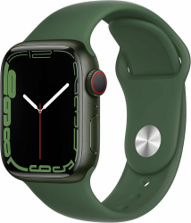 Apple Watch Series 7 (GPS + Cellular, 45MM) - Grünes Aluminiumgehäuse mit Clover Sportband - Regulär (Generalüberholt) Angebot bei HelloDeals