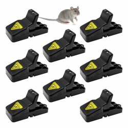 8 Stück Mausefalle, Wiederverwendbar Mouse Trap Profi, ohne Rattengift, Extrem effektive Mouse Trap, Sicher leichte Anwendung, ideal Rat Trap für Haus, Küche, Garten Angebot bei HelloDeals