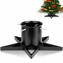 PUDO Christbaumständer Weihnachtsbaumständer Tannenbaumständer mit Wassertank: Baumständer Weihnachten mit Wasserbehälter Christmas Tree Stand für Bäume bis 2m Stamm 3-12cm Star Schwarz Angebot bei HelloDeals