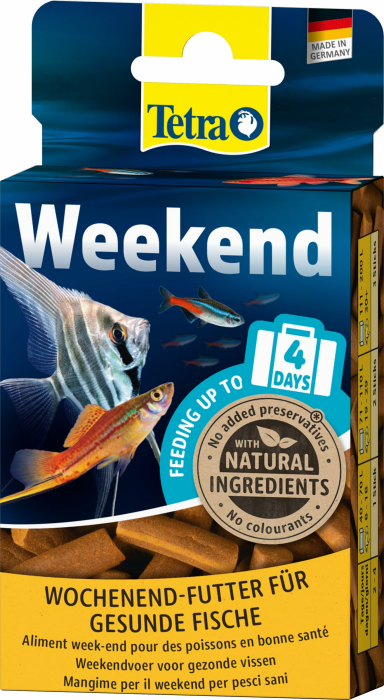 TetraMin Weekend Wochenendfutter - kompakte Futtersticks für die Versorgung aller Zierfische am Wochenende bzw. für bis zu 4 Tagen, 20 Stück 18 g (1er Pack) Angebot bei HelloDeals