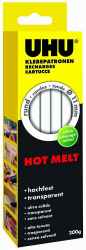UHU Heißklebepatronen Hot Melt, Transparente Klebepatronen, 11 mm Durchmesser, transparent, 200g Angebot bei HelloDeals