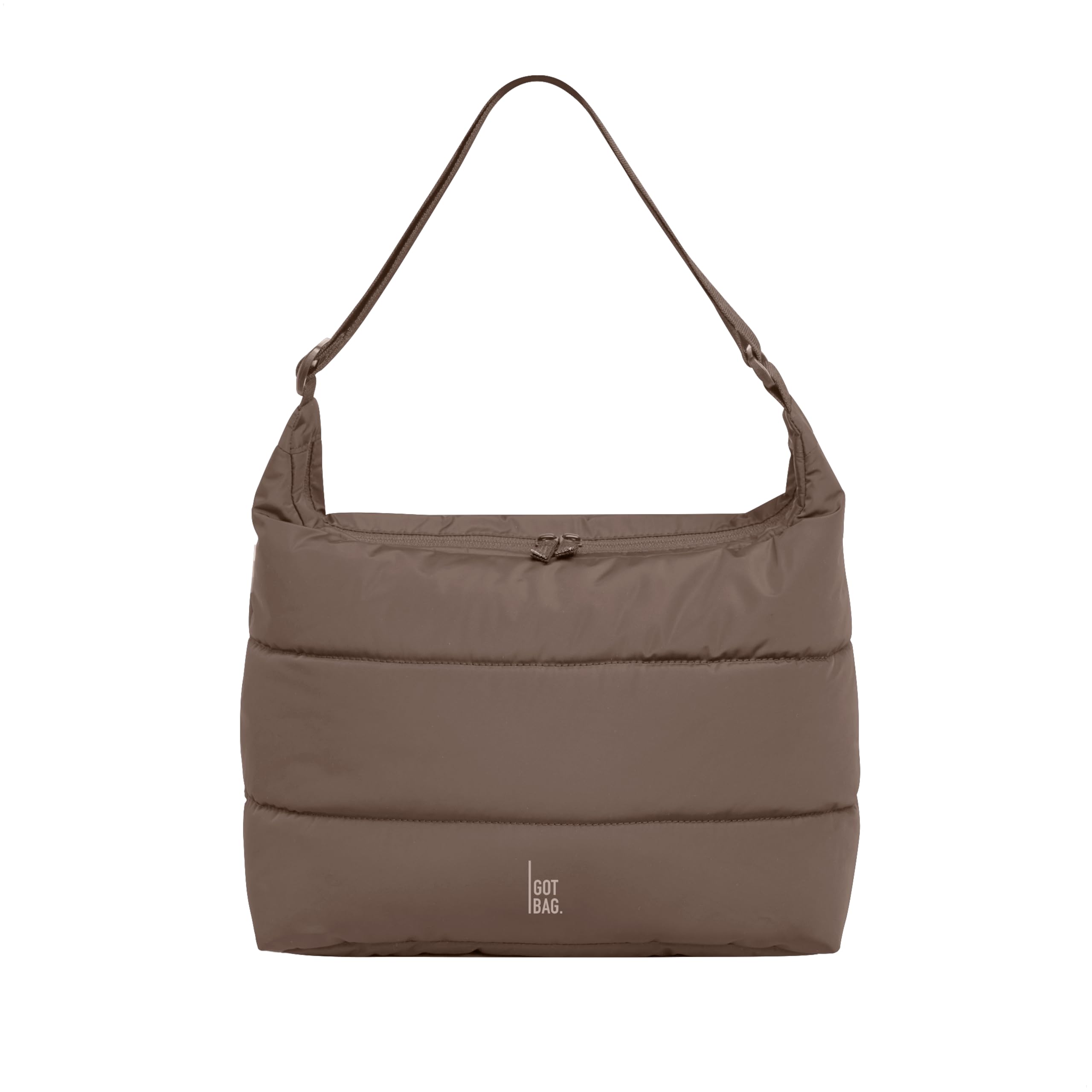GOT BAG Schultertasche Puffer Square Bag | Gesteppte Handtasche mit 13” Laptopfach Wasserabweisend |Puffy Schultertasche mit verstellbaren Gurt Oyster Angebot bei HelloDeals