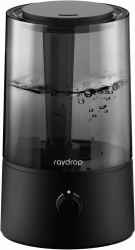 raydrop 4,0L Luftbefeuchter Kaltnebel für Schlafzimmer & Große Räume – 30 Std. Laufzeit, Leiser Humidifier für Baby, Kinderzimmer & Pflanzen – Automatische Abschaltung, Schwarz 4,0 L Schwarz Angebot bei HelloDeals
