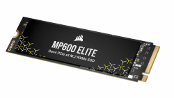 CORSAIR MP600 ELITE 1TB M.2 PCIe Gen4 x4 NVMe SSD - M.2 2280 - Bis zu 7.000MB/Sek. Sequentielles Lesen - High-Density 3D TLC NAND - Schwarz Ohne Heatspreader 1TB Angebot bei HelloDeals