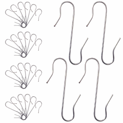 150 Kugelaufhänger S-Haken in Silber, S Haken Klein Schnellaufhänger für Weihnachtsbaumschmuck, Doppelhaken für Weihnachtsbaum, Perfekt für Weihnachtskugel Deko-Anhänger, Wiederverwendbar 3.2 ~ 3.8 cm Silber 150 Angebot bei HelloDeals