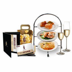 Gloria Palast Premium Geschenkset: Verwöhnkino zum Verschenken mit Zwei Kinogutscheinen sowie Gutscheinen für köstliche Speisen und feine Getränke!​ Deluxe Angebot bei HelloDeals