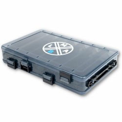 LMAB Köderbox Tackle Box Hardbait - 3 Größen - Wobbler Box, Angelbox für Wobbler doppelseitig, Wobblerbox, Hardbait Box, Angelköder Box, Box für Wobbler L - Kurze Teilung - 27x18x5 Cm Angebot bei HelloDeals