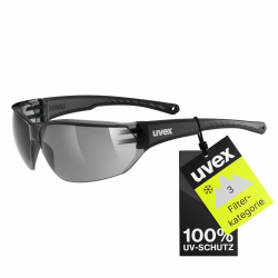 uvex sportstyle 204 - Sportbrille für Damen und Herren - 100% UVA-, B, C Schutz - druckfreier Sitz & perfekter Halt Einheitsgröße Smoke/Smoke Angebot bei HelloDeals