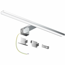 Hommie LED Spiegelleuchte Bad 50CM 12W 1549LM 4000K Neutralweiß Aluminiumlegierung Spiegellampe Badezimmer Lampe 230V Schrankleuchte Schminklicht Spiegel Beleuchtung IP44 Wasserdicht Natürliches Weiß Kein Stecker 50cm Angebot bei HelloDeals
