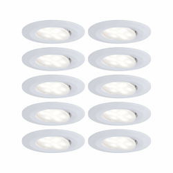 Paulmann 99924 Einbauleuchte LED Calla rund 10x5,2W Weiß matt schwenkbar Weiß Matt Dimmbar Single Angebot bei HelloDeals