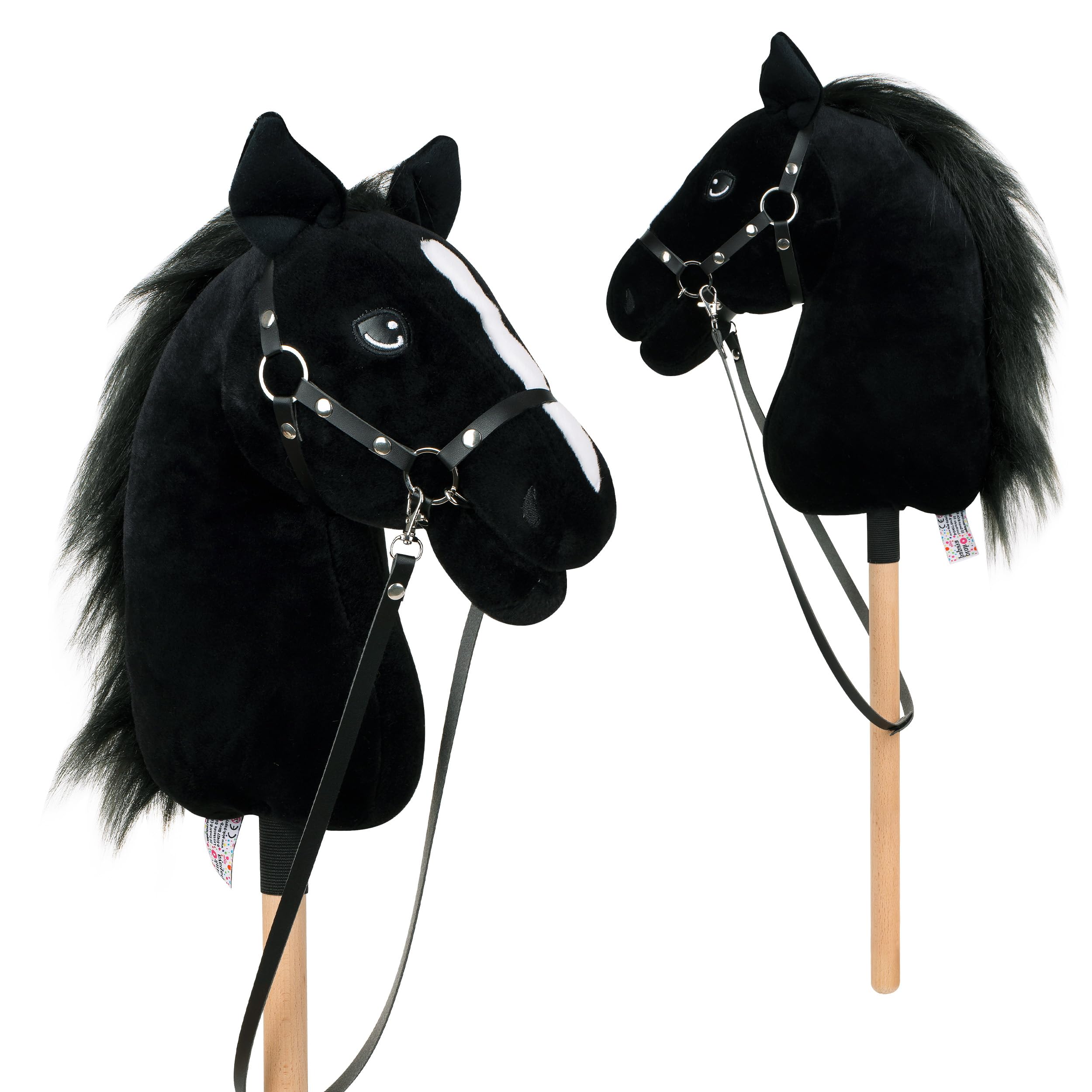 Pink Papaya Hobby Horse Abraxas, mit Halfter und Trense, Steckenpferd fürs Hobby Horsing, Pferd zum Reiten für Kinder Abraxas Medium Angebot bei HelloDeals