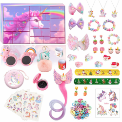 Adventskalender 2025 Mädchen, Einhorn Weihnachtskalender kinder, 24-tägige Weihnachts-Countdown-Box, 24 Überraschungen Spielzeug Weihnachten Schmuck Geschenk für Kinder Mädchen 24 Einhorn-Spielzeuge Angebot bei HelloDeals