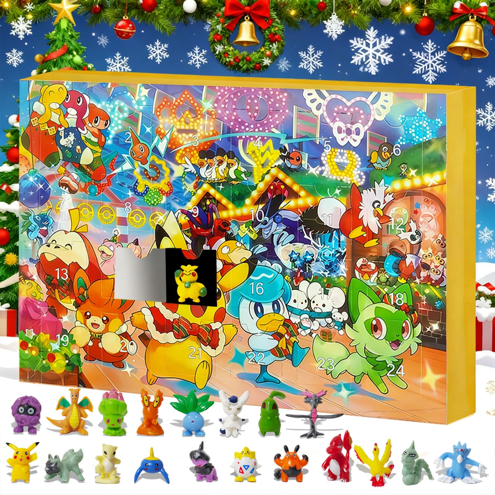 Adventskalender 2025,24 Überraschungen Cartoon-Figuren,Weihnachts-Adventskalender,Weihnachtskalender Geschenk Idee Angebot bei HelloDeals