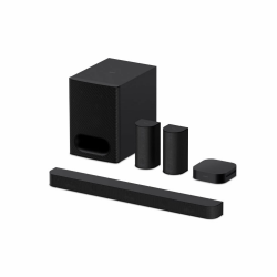 Sony BRAVIA Theatre System 6 (5.1-Kanal-Surround Sound, 1000 W, inkl. Rücklautsprecher & Subwoofer, Dolby Atmos, DTS:X, AI Voice Zoom 3 mit BRAVIA TV, DSEE, Multi-Stereo-Party-Modus) Schwarz Angebot bei HelloDeals