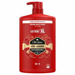 Old Spice Epic 3-in-1 Duschgel für Haar, Gesicht und Körper 1000 ml, langanhaltende Frische, Duft von Parfümqualität, Tiefenreinigung Epic Legend Angebot bei HelloDeals