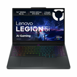 Lenovo Legion 5i 15IRX10 Gaming AI Laptop | 15.1" WQXGA 165Hz OLED Display | NVIDIA GeForce RTX 5070 | Intel Core i7-13650HX | 32GB RAM | 1TB SSD | Win11 | QWERTZ | Eclipse Black | 3 Monate GamePass Angebot bei HelloDeals