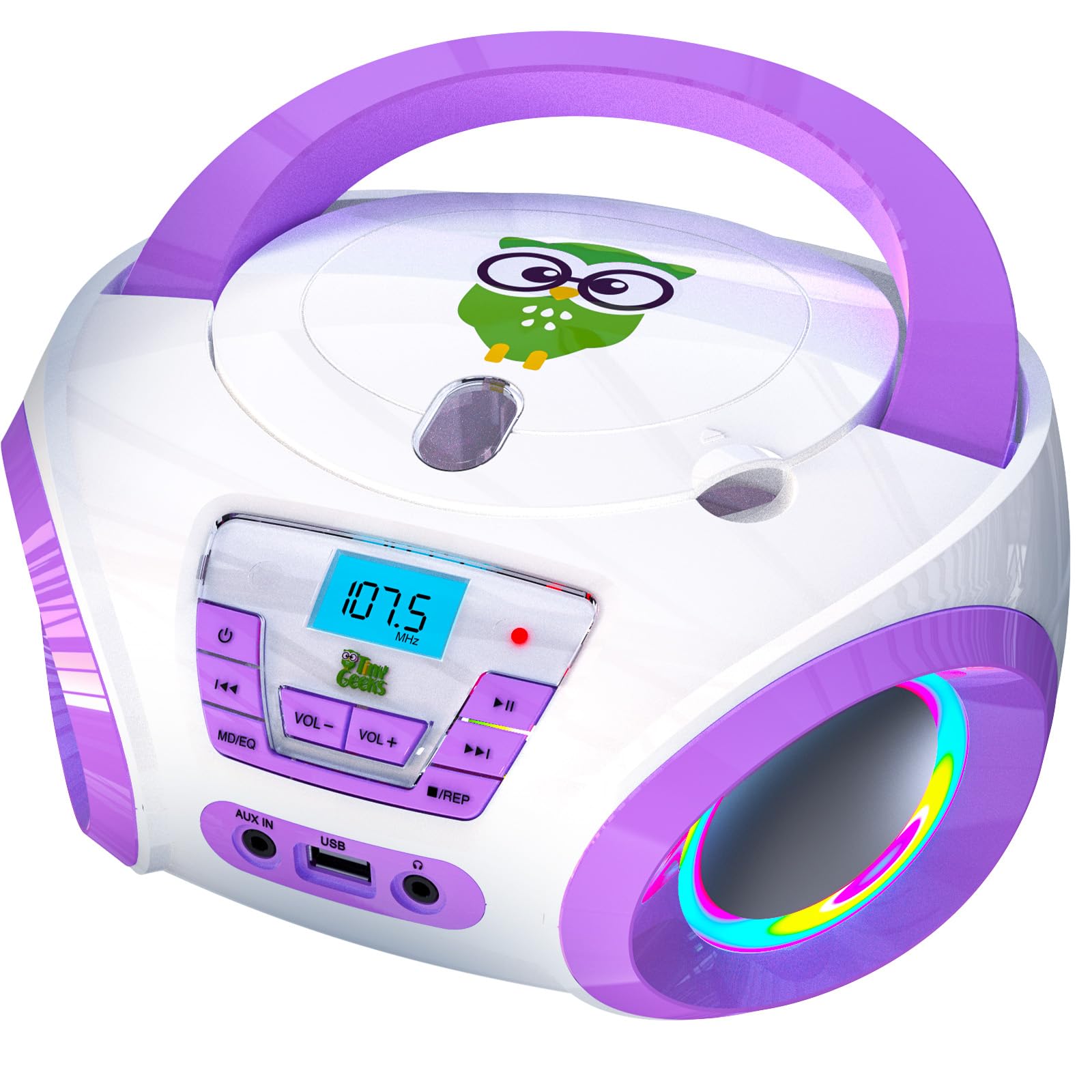 Tunes Kids Boombox CD-Player für Kinder NEU + UKW-Radio + Inklusive Batterien + Lila Radio - mit Lautsprechern Kinder und Kleinkinder - Lila Angebot bei HelloDeals