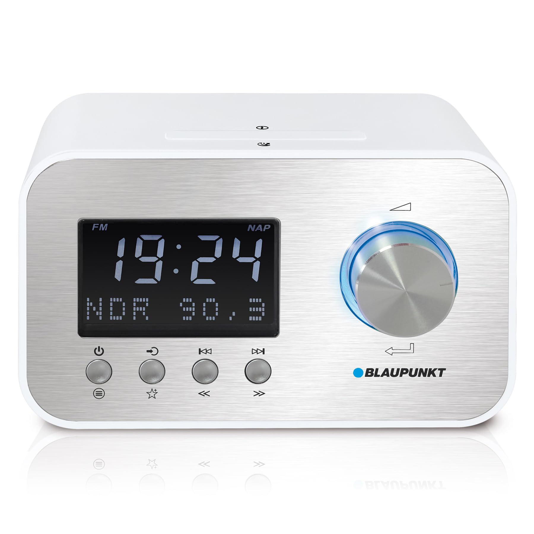 Blaupunkt CLRD 40 Radiowecker DAB+ mit Stromkabel – Digitaler Radio Wecker mit RDS, Funkuhr, dimmbarem LCD-Display, Sleep-Timer, Weckfunktion, UKW, Uhrzeit & Datum, klarer Klang, kompakt & modern White Angebot bei HelloDeals