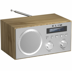 KLIM DAB Plus Radio mit Bluetooth | Digital Radio DAB, DAB+ und FM mit Holzgehäuse | Funktioniert am Stromnetz | HiFi-Lautsprecher | USB/AUX-Buchse | Radiowecker mit Alarm Angebot bei HelloDeals