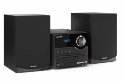 SHARP XL-B517D(BK) Mikro Hi-Fi Soundsystem Stereo mit DAB Radio, DAB+, FM, Bluetooth, CD-MP3, USB-Wiedergabe, Holzautsprechern, 45W – Schwarz Micro-Soundsystem Schwarz Angebot bei HelloDeals