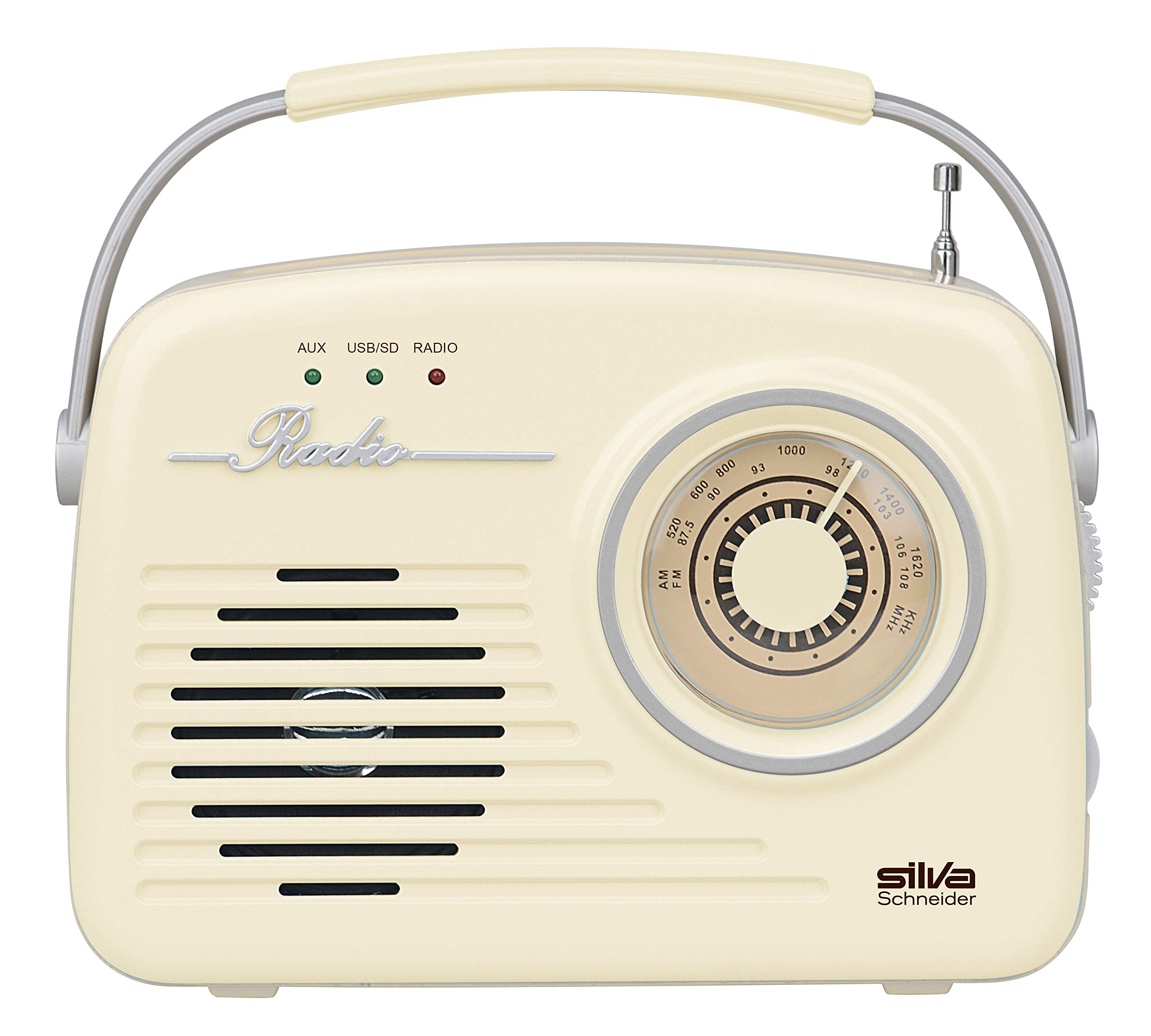Silva-Schneider Mono 1965, Kofferradio, Netz- oder Batteriebetrieb, beige Beige Single Angebot bei HelloDeals