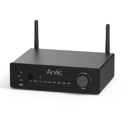 Arylic B50 Verstärker mit Bluetooth, Stereo Amplifier, 2 Kanal 50W*2 Home Audio AMP, mit HDMI, ARC, Opt, DAC, Phono Eingang. Unterstützt aptX High-Definition-Musikübertragung und -Empfang. Angebot bei HelloDeals