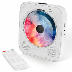 CD Player Bluetooth Tragbarer CD-Player mit an der Wand montierbaren, Heim Audio Boombox mit Fernbedienung, HiFi-Lautsprechern mit USB MP3 Wiedergabe, FM-Radio, 3,5-mm AUX-Eingang für Kopfhörer Angebot bei HelloDeals