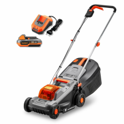 FUXTEC 20 V Akku-Rasenmäher FX-E1RM20-ECO-SET inkl. Akku + Ladegerät, Rasenmäher für kleine bis mittlere Gärten, Schnittbreite 30 cm, 30L Grasfangkorb, Schnitthöhe 30-70 mm Inkl. Akku & Ladegerät Angebot bei HelloDeals