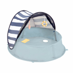 Babymoov Strandmuschel 3-in-1 Aquani Matrose - Strandzelt mit UV-Schutz LSF 50, Planschbecken und Reisebett für Kinder Marinière Angebot bei HelloDeals