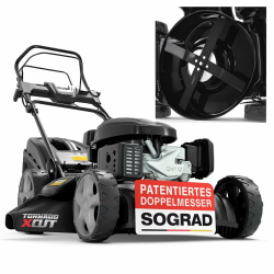 Benzin Rasenmäher 5IN1 - Starke 6,5 PS, 4 Klingenschneidsystem & Sograd – 4 Takt Motor – 196 cm³ Hubraum – E-Start – 53 cm Schnittbreite – 60L Fangkorb – Radantrieb – Seitenauswurf Angebot bei HelloDeals