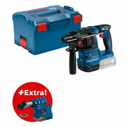 Bosch Professional 18V System Akku Bohrhammer GBH 18V-22 (mit SDS plus, KickBack Control und Vibration Control, inkl. GDE 18V-12, L-BOXX, ohne Akku/ Ladegerät) ohne Akkus/Ladegerät+GDE 18V-12 in L-BOXX Angebot bei HelloDeals
