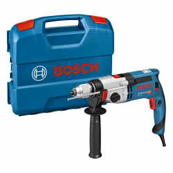 Bosch Professional Schlagbohrmaschine GSB 24-2 (Leistung 1100 Watt, Max. Drehmoment: 40/14,5 Nm, inkl. Schnellspannbohrfutter, Zusatzhandgriff, Tiefenanschlag, L-Case) Solo Angebot bei HelloDeals