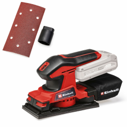 Einhell Akku-Schwingschleifer TC-OS 18/187 Li Solo Power X-Change (Lithium-Ionen, Micro-Klett, Griffflächen mit Softgrip, inkl. 1x Schleifpapier, ohne Akku und Ladegerät) Angebot bei HelloDeals