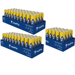 Varta 100 x Varta 04006 Batterien Alkaline, Mignon, AA, LR06, 1.5V Industrial, Shrinkwrap Angebot bei HelloDeals