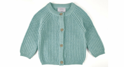 Stellou & friends Baby Cardigan-Strickjacke für Mädchen und Jungen | Unisex Hochwertige und weiche Baby-Kleidung aus 100% Baumwolle - I V, Oeko-TEX Zertifiziert 98-104 Pistachio Green Angebot bei HelloDeals