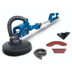 scheppach Trockenbauschleifer DS930 (Langhals Wand-Deckenschleifer mit 710 W, Ø 215 mm, teleskopierbar, neigbar) - inkl. Schleifscheiben, Absaugadapter/Schlauch Angebot bei HelloDeals
