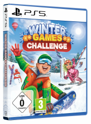 Winter Games Challenge - 8 Sportarten - Snowboard, Alpin, Riesenslalom, Skispringen, Curling, Rennrodeln, Bobfahren, Trickski für PS5 Angebot bei HelloDeals