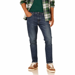 Amazon Essentials Herren Slim-Fit-Jeans - Auslauffarben 32W / 32L Dunkle Waschung Angebot bei HelloDeals