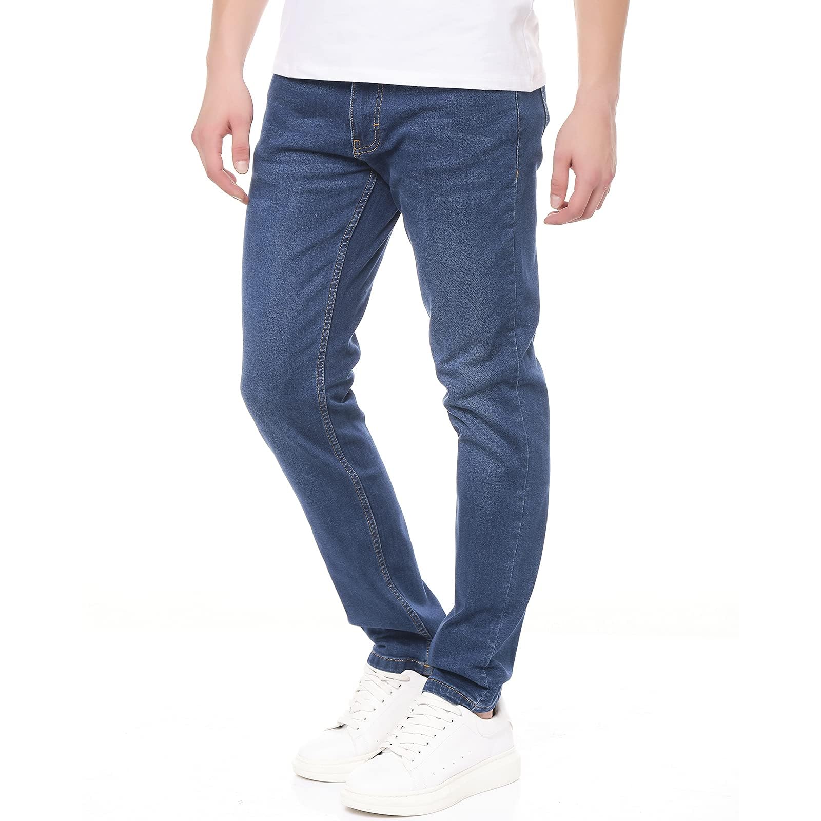 Smith & Solo Jeans Herren – Hosen Herren Stretch Slim Fit Jeanshose Jeans Modern Männer Hose 33W / 32L Blau Angebot bei HelloDeals