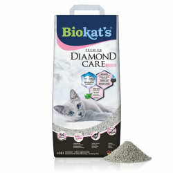 Biokat's Diamond Care Fresh Katzenstreu mit Babypuder-Duft - Feine Klumpstreu aus Bentonit mit Aktivkohle und Aloe Vera - 1 Sack (1 x 10 L) Fresh mit Babypuder-Duft 10 l (1er Pack) Angebot bei HelloDeals