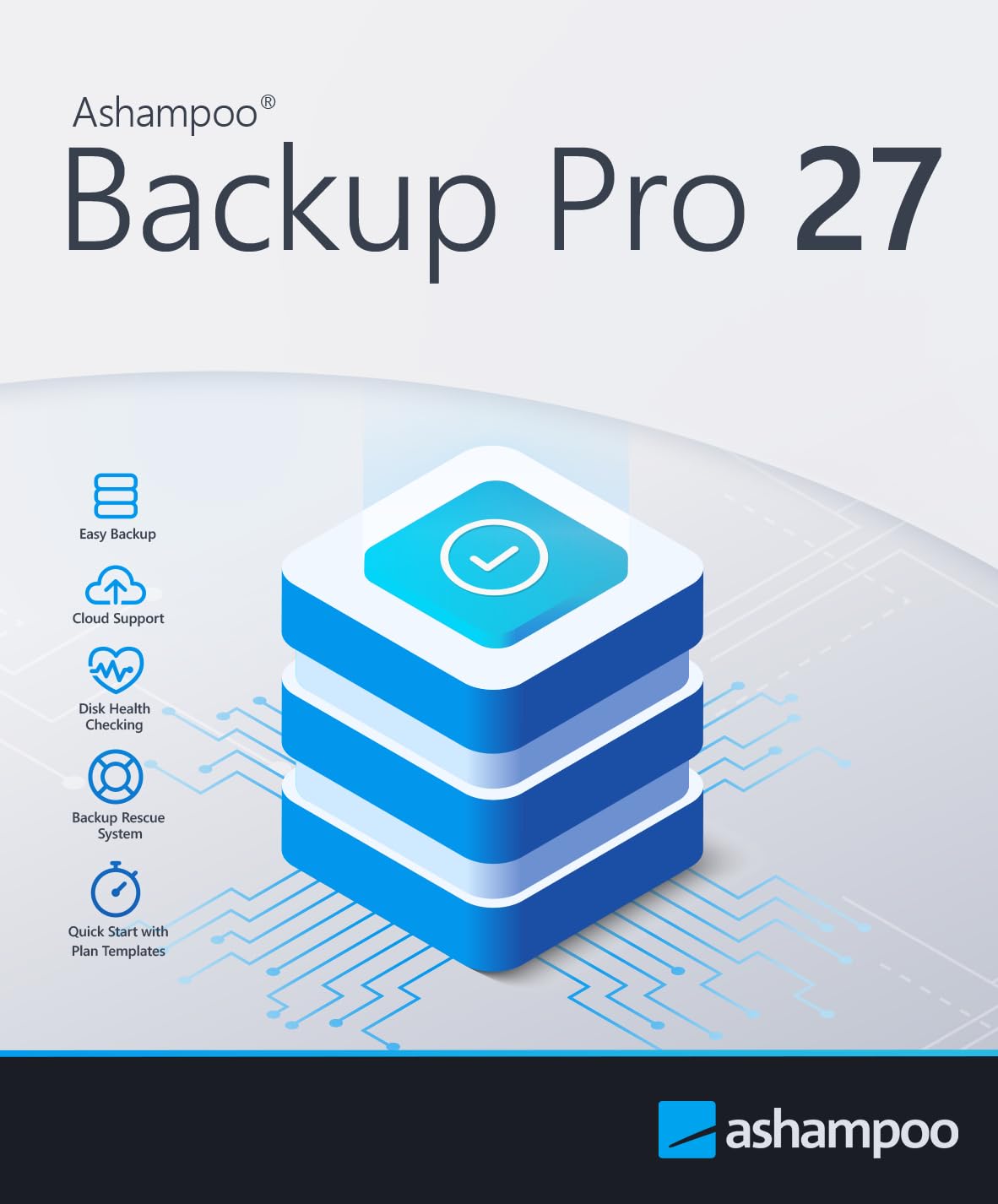 Ashampoo Backup Pro 27 - Backup Software zur Sicherung und Wiederherstellung von Daten und gesamten Systemen | 1 Gerät | 1 Benutzer | PC Aktivierungscode per Product Key Card Angebot bei HelloDeals